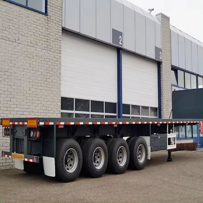 60-80-100 Tonnen Gänsehals-Lowboy 4 Vierachsen-Lowbett-Lowbett-Lkw-Anhänger Herstellung