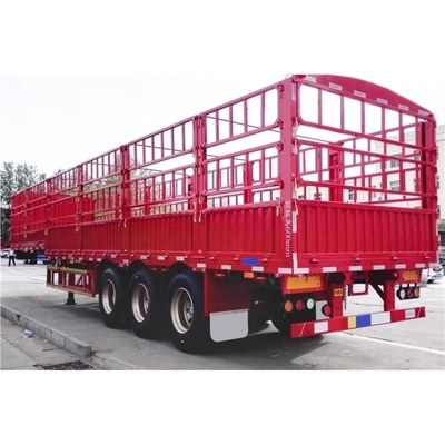 80 Tonnen Container Ladung Zaun Anhänger Lagerstück Typ Anpassung Seitenwand Lkw Anhänger