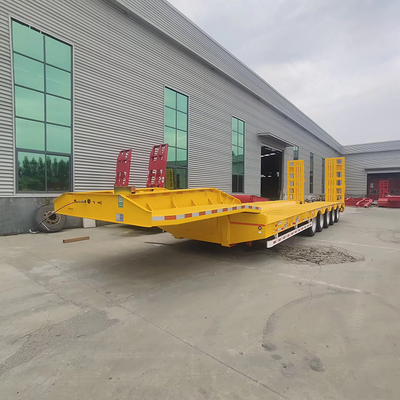 Semi-Low Deck Gänsehals Anhänger 2 3 4 Achsen mit und Hinterarm Typ Aufhängung