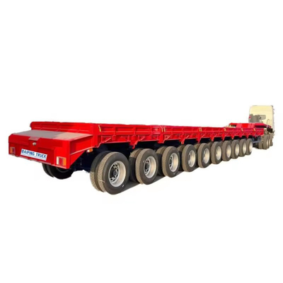 40ft Schwerlast-Low Loader-Flachbett-Halbanhänger für Container- und Maschinentransport