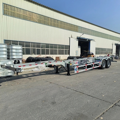 20 40 Fuß Skeleton Container Anhänger Halbanhänger mit Dual Line Bremssystem
