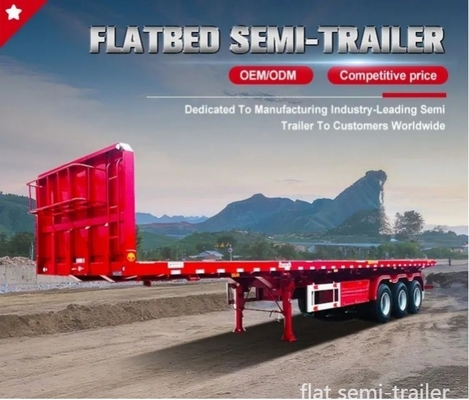 3 Achsen 20FT 40 FT Anhänger Chassis Flachbett Flachbettanhänger für Ferntransport
