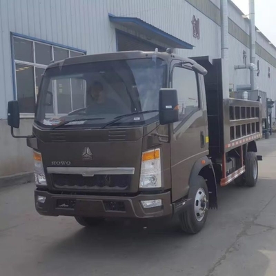 Gebrauchtes 371 PS Sinotruck Dump Truck Schwerlastwagen Rohrloser Reifenentwurf 8 * 4 Linkshandantrieb