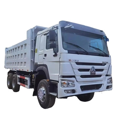 Rohrloser Reifenentwurf Gebrauchtes Bergbaudump Truck HOWO 375HP Rechtslenker 10 Räder 6X4