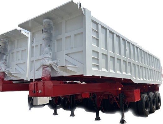 Der Kunde benötigt einen 3-Achsen-Dump-Truck aus Stahl mit hydraulischem Zylinder