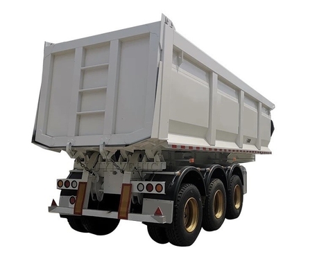 40-80 Tonnen 3-Achsen-Dump Truck U-Typ Semi-Anhänger mit ABS-Anti-Block-Bremssystem