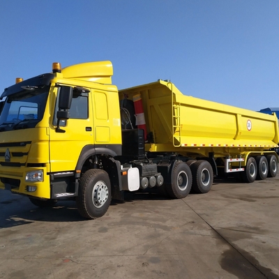 Custom 3-Achs Dump Truck Anhänger mit und 40-150 Tonnen Kapazität nach den Kundenbedürfnissen