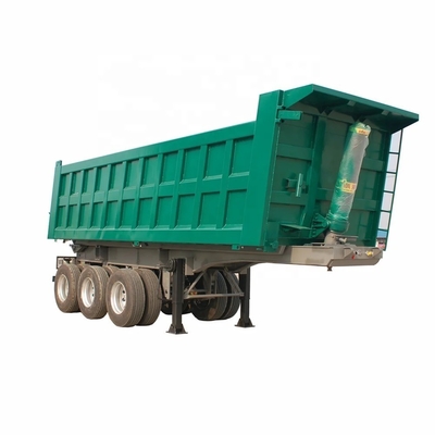 3-Achsen 40-100 Tonnen Rücken-Dump Truck Rücken-Tipp Semi-Anhänger für fortschrittliche Technologie