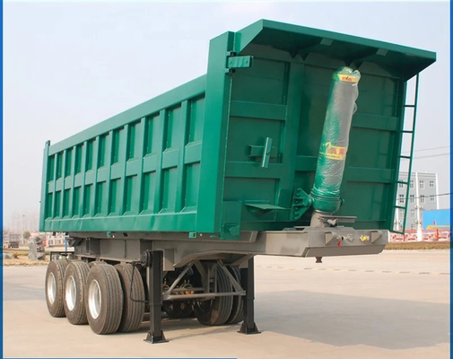 3-Achsen 40-100 Tonnen Rücken-Dump Truck Rücken-Tipp Semi-Anhänger für fortschrittliche Technologie
