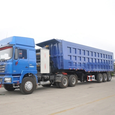 Anpassungsfähiger Stahl 35 40 M3 Steintransport-Tipper-Anhänger Hinterneck-Neckanhänger