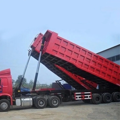 Anpassungsfähiger Stahl 35 40 M3 Steintransport-Tipper-Anhänger Hinterneck-Neckanhänger