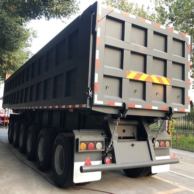 Selbstdumpfende 6-Achsen-Dump-Anhänger-Dump-Lkw-Transport-Sachzuhänger für schwere Lasten