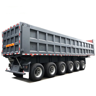 Selbstdumpfende 6-Achsen-Dump-Anhänger-Dump-Lkw-Transport-Sachzuhänger für schwere Lasten