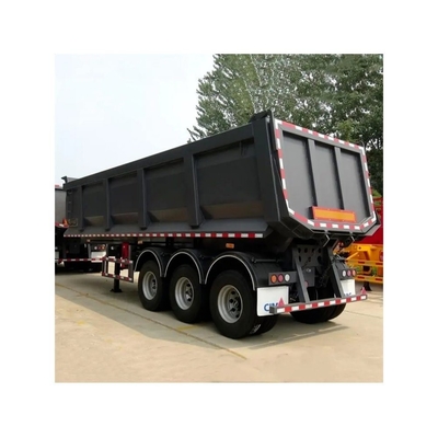 3 Achsen Dump Tipper Cargo Transport Flatbed Heavy Truck Halbanhänger mit 812.16 Reifen