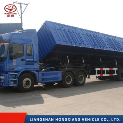 3 Achsen 35 40 Cbm Stahl 60 Tonnen Schwerlastwagen Dump Trailer Tipper Dump Semi-Trailer