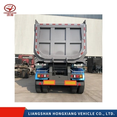 3 Achsen 35 40 Cbm Stahl 60 Tonnen Schwerlastwagen Dump Trailer Tipper Dump Semi-Trailer