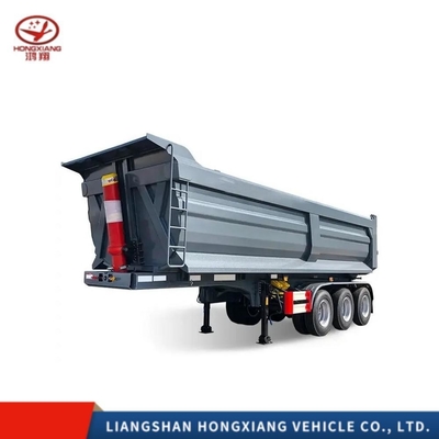 3 Achsen 35 40 Cbm Stahl 60 Tonnen Schwerlastwagen Dump Trailer Tipper Dump Semi-Trailer
