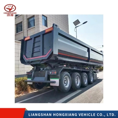 80 Tonnen 4 Achsen U-Form-Dump Truck Anhänger/Tipper Halbanhänger für den Güterverkehr Gut