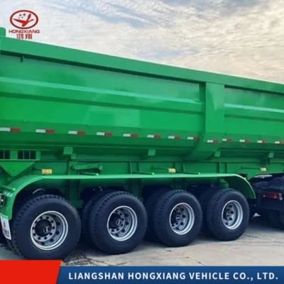 80 Tonnen 4 Achsen U-Form-Dump Truck Anhänger/Tipper Halbanhänger für den Güterverkehr Gut