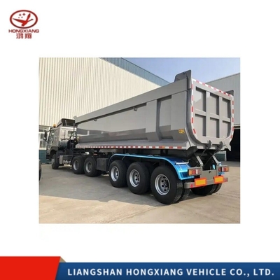 3 Achsen Hinter-Hydraulik-Hebe-Dump-Tipper Semi-Lkw-Anhänger für den Gütertransport