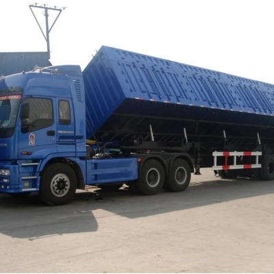 Tri-Achse Heck-Tipper-Dump-Tipping-Semi-Truck-End-Dump-Semi-Anhänger mit 8.12.16 Reifen