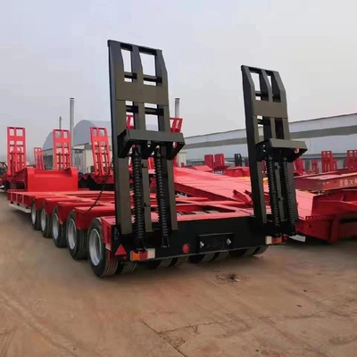 40 Tonnen 3/4/5 Achsen Lkw Niedrigbett Semi-Anhänger mit und ABS Anti-Block Bremssystem