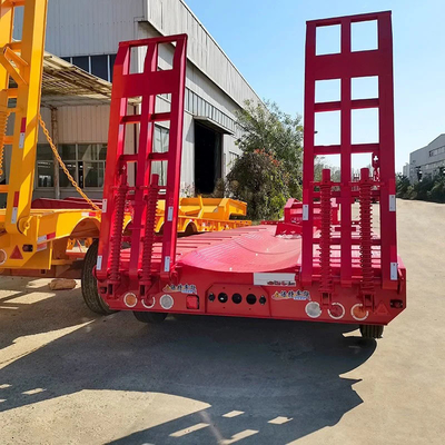 12r22.5 Reifen Hydraulischer Gänsehals Low Lowboy Low-Bed Semi-Trailer für Schwerlasttransport