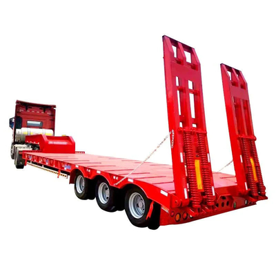 3 Achsen 60 Tonnen 80 Tonnen Niedrigbett 3 Achsen Lkw Semi-Anhänger Semi-Anhänger mit 13t Achse