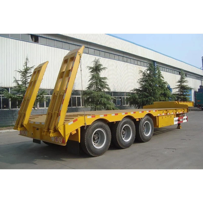 3 Achsen 60 Tonnen 80 Tonnen Niedrigbett 3 Achsen Lkw Semi-Anhänger Semi-Anhänger mit 13t Achse