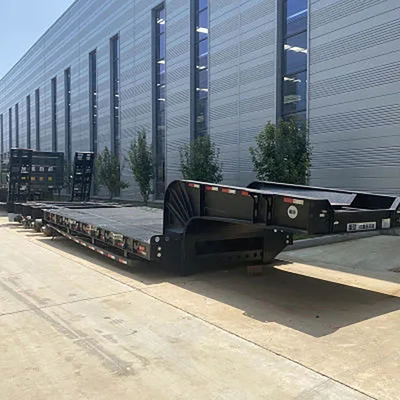 Garantie 40ft Skeleton Low Flatbed Semi-Trailer mit ABS Anti-Block Bremssystem