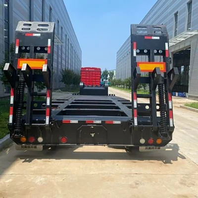 Garantie 40ft Skeleton Low Flatbed Semi-Trailer mit ABS Anti-Block Bremssystem