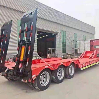Garantie 40ft Skeleton Low Flatbed Semi-Trailer mit ABS Anti-Block Bremssystem