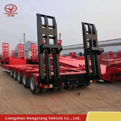 Bitte konsultieren Sie den Kundendienst für Flatbed 3axels 80tons Lowbed Trailer Low Bed Semi Trailer