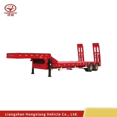 80 Tonnen 100 Tonnen 120 Tonnen hydraulischer, abnehmbarer, niedrig liegender Anhänger mit 12r22,5 Reifen