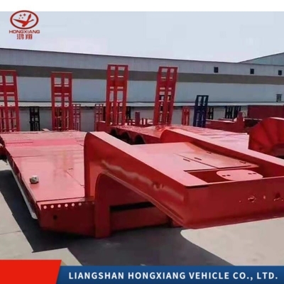 60 Tonnen niedrig liegende Semi-Trailer mit ABS-Anti-Block-Bremssystem und Flatbed-Design