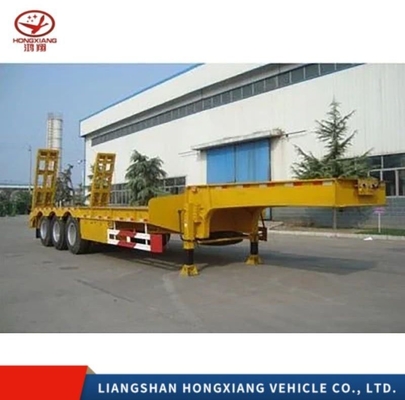 80 Tonnen Schwerlastbagger Transport Niedriglader mit Stahl und hydraulisch erweiterbar
