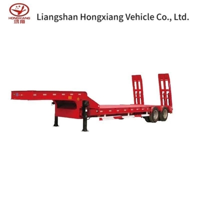 Hydraulischer Ausdehner mit niedrigem Ladegehalt Schwerlastbagger Transport Schritt Drop Deck 4 Achsen