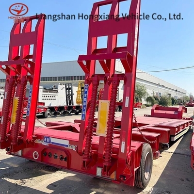 3 Achsen 80t Niedrigbett Niedrigbettladener Drop Deck Anhänger mit Beratung Kundenservice