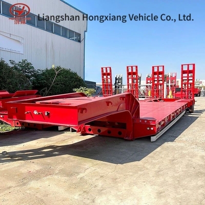 3 Achsen 80t Niedrigbett Niedrigbettladener Drop Deck Anhänger mit Beratung Kundenservice