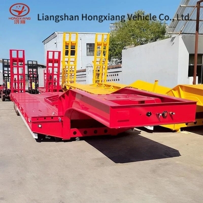 3 Achsen 80t Niedrigbett Niedrigbettladener Drop Deck Anhänger mit Beratung Kundenservice