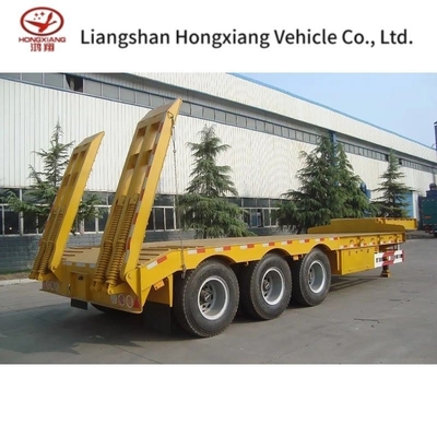 30 Tonnen niedriges flaches Semi-Trailer 40ft Niedrigbett-Trailer geeignet für Kundenanforderungen