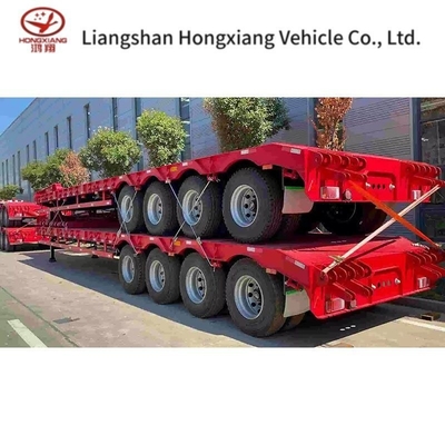 30 Tonnen niedriges flaches Semi-Trailer 40ft Niedrigbett-Trailer geeignet für Kundenanforderungen