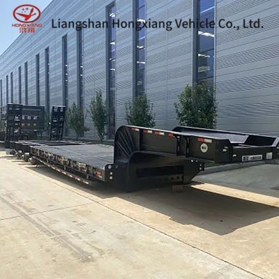 30 Tonnen niedriges flaches Semi-Trailer 40ft Niedrigbett-Trailer geeignet für Kundenanforderungen