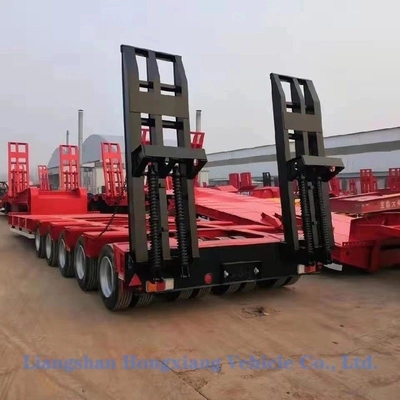 30-100 Tonnen niedrig liegender Semi-Anhänger mit mehreren Achsen und 13500X3000X1550 mm Maße