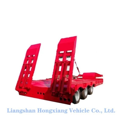 Flachbettcontainer Gänsehals Bagger Transport Halbanhänger Lkw 100 Tonnen Niederbett Lkw Anhänger