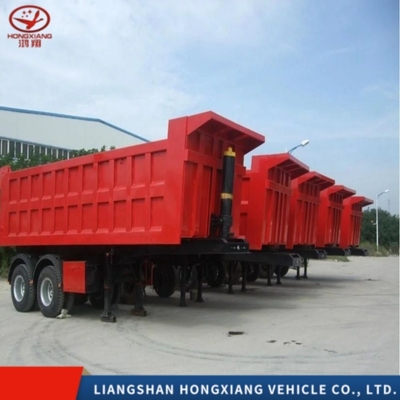 3 Achsen Rücken Ende Kipper LKW Dumper Semi-Anhänger Dump Trailer Traktor LKW Tipper Semi-Anhänger