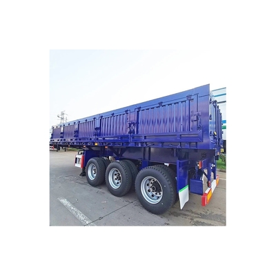 U-Form Hydraulischer Zylinder Hinterteil Seitendump Tipping Tipper Lastwagen Bergbau Gesteinssand Erz Dumper Box Van Semi Truck Anhänger