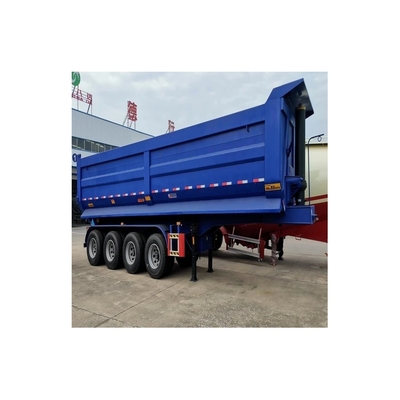 80-100 Tonnen 45cbm Rücken-Dumpper Anhänger Dump Tipper Halbanhänger für den Transport von Kohle