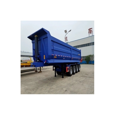 80-100 Tonnen 45cbm Rücken-Dumpper Anhänger Dump Tipper Halbanhänger für den Transport von Kohle