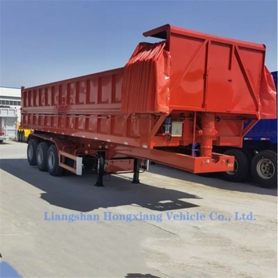 50tons 60tons 80tons Kipp-Anhänger 3 Achsen Traktor Dumper Kohle Transport Halbanhänger